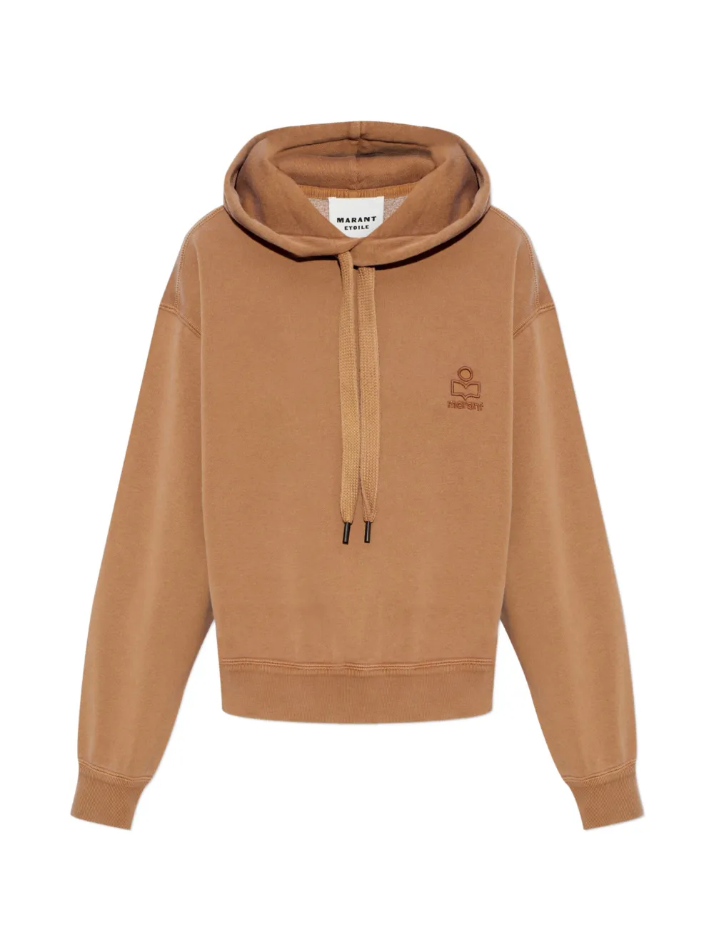 MARANT ÉTOILE Salmy logo-embroidered hoodie - Marrone