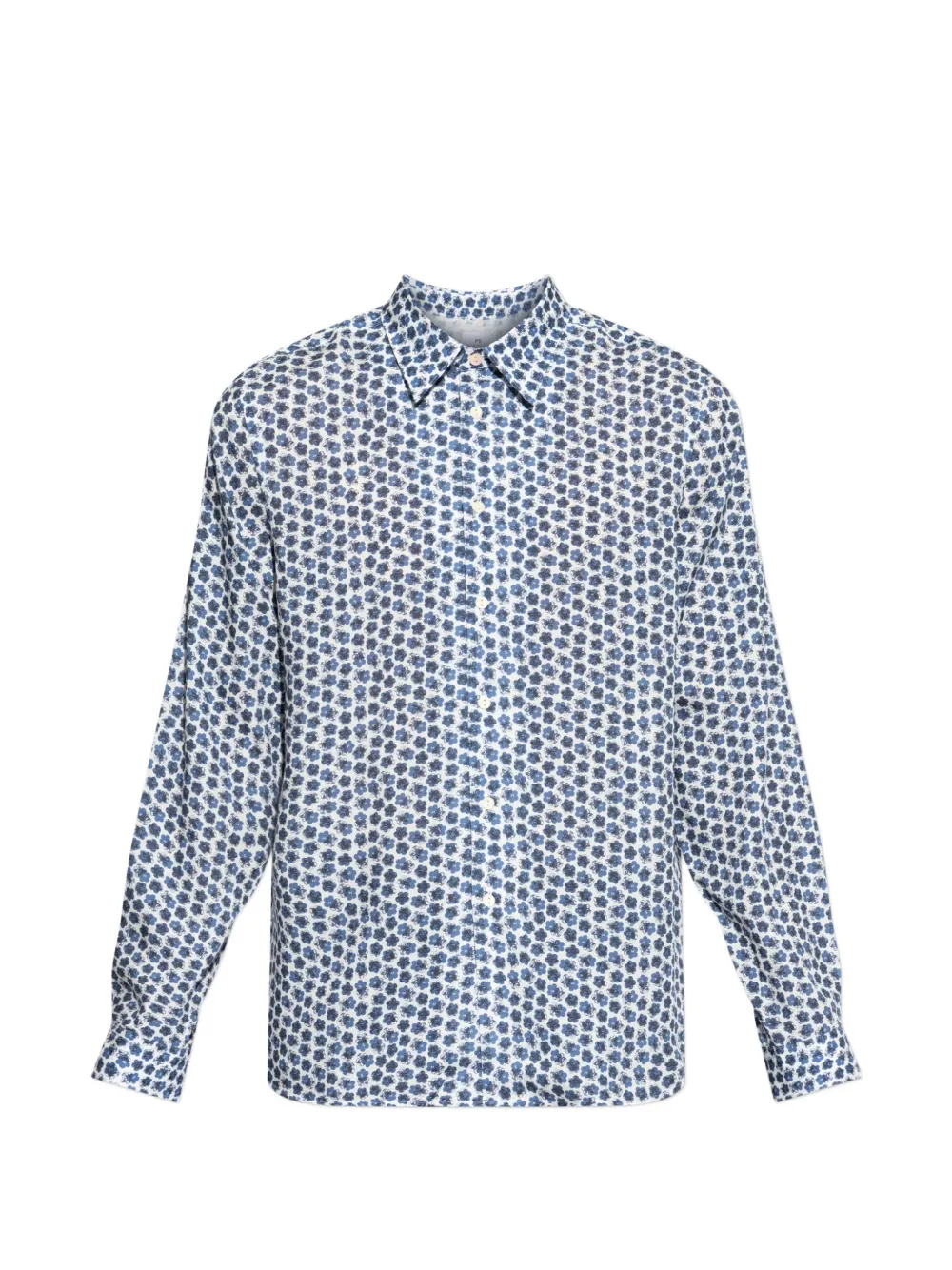 PS Paul Smith Camicia Zine a fiori - Bianco
