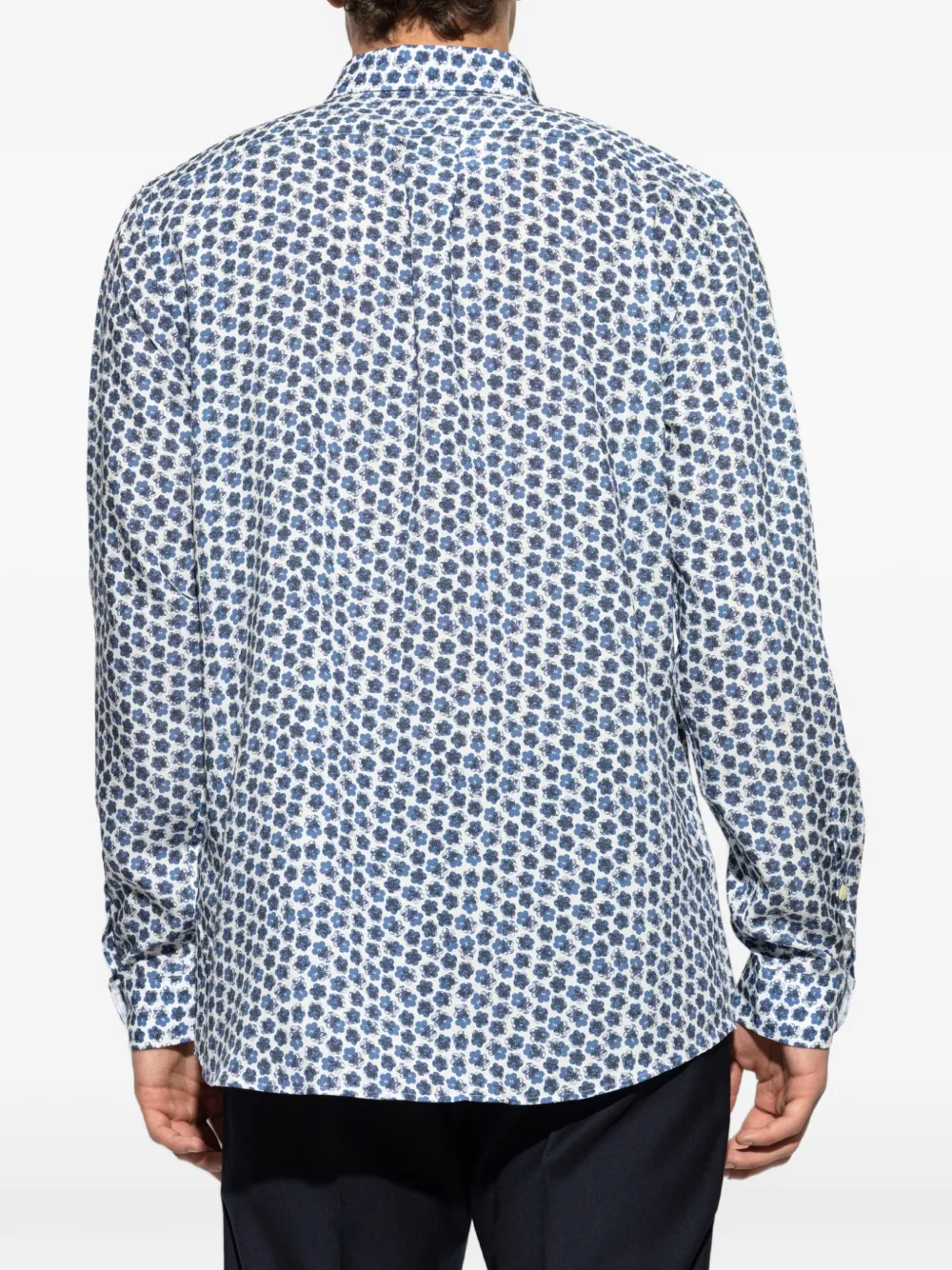 PS Paul Smith Zine overhemd met bloemenprint en lange mouwen Wit