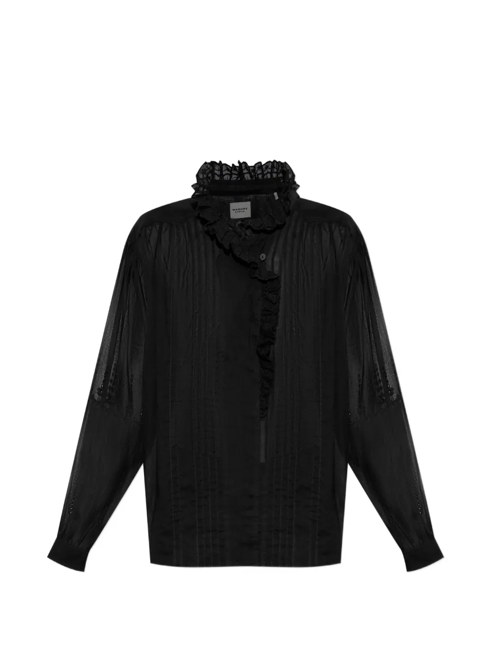 MARANT ÉTOILE Leota ruffled shirt - Black