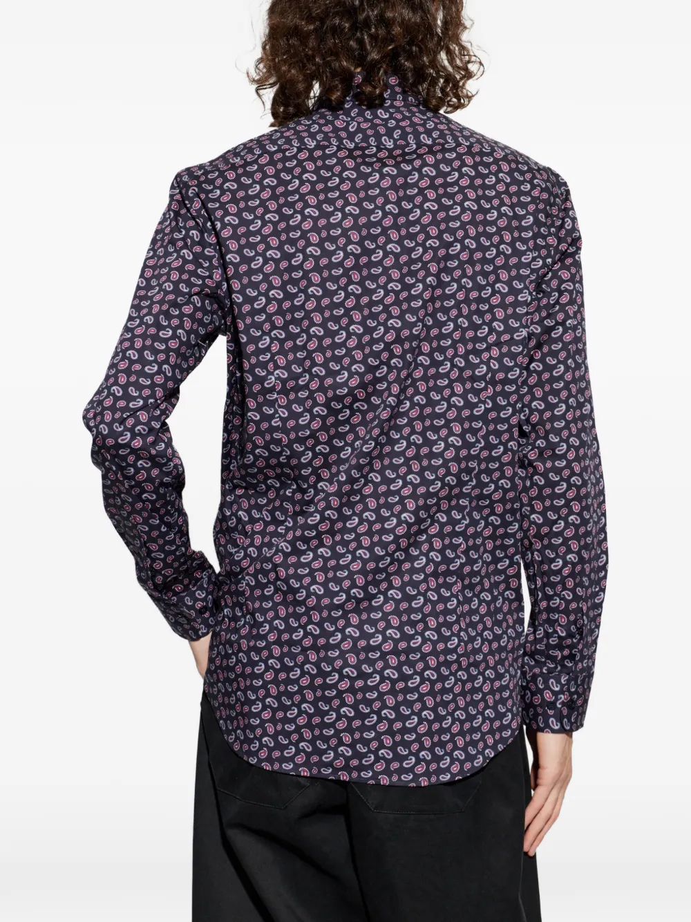 ETRO Overhemd met paisley-print Blauw
