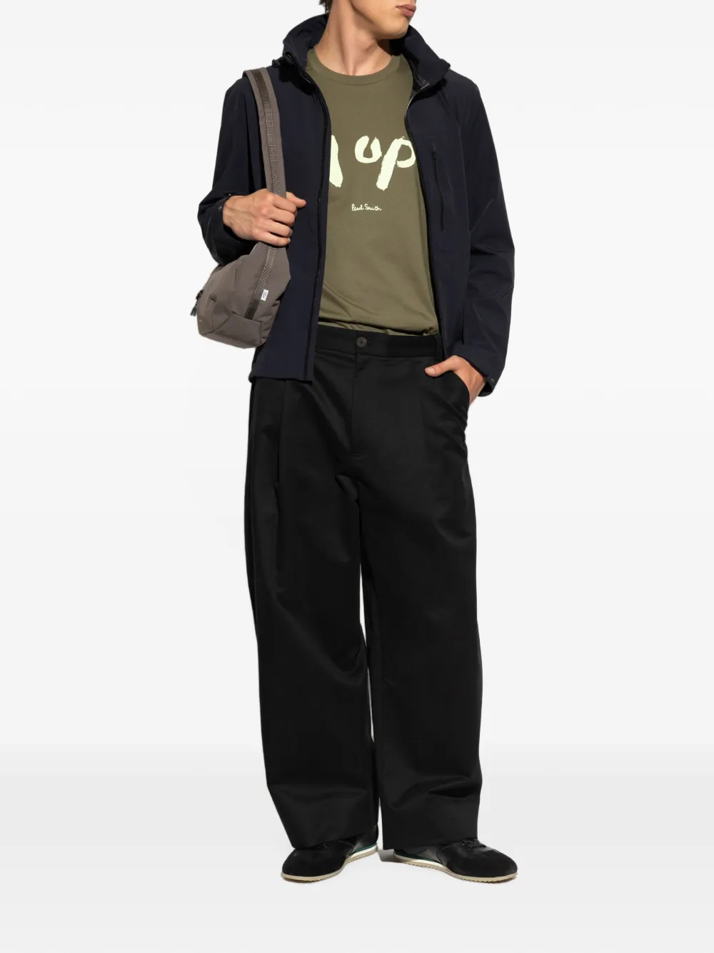 Paul Smith Gelaagd waterproof jack met capuchon Blauw