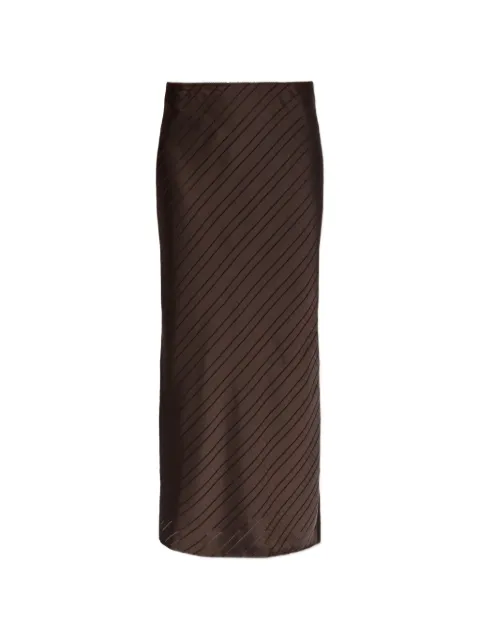 SAMSOE SAMSOE Saagneta diagonal-stripe maxi skirt