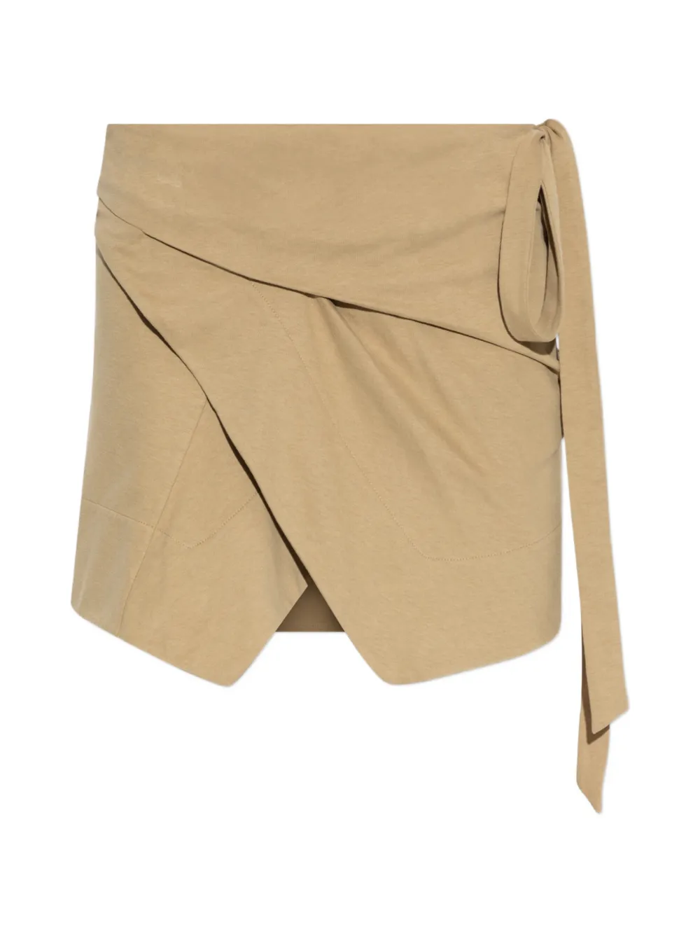 ISABEL MARANT Berenice wrap-style mini skirt - Neutrals