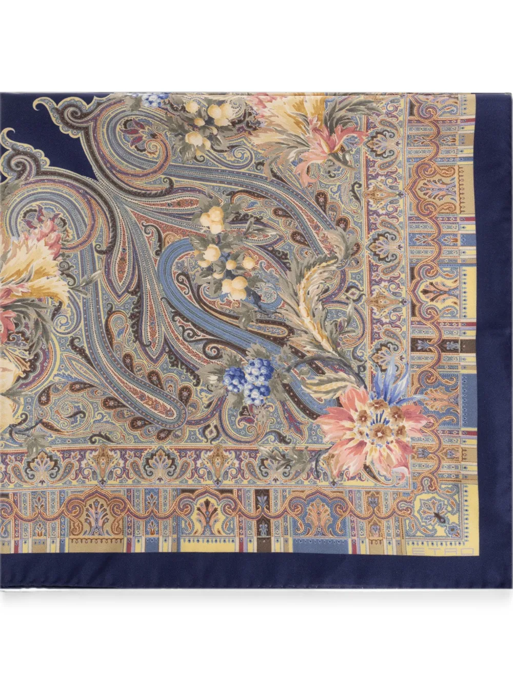 ETRO Sjaal met paisley-patroon Blauw