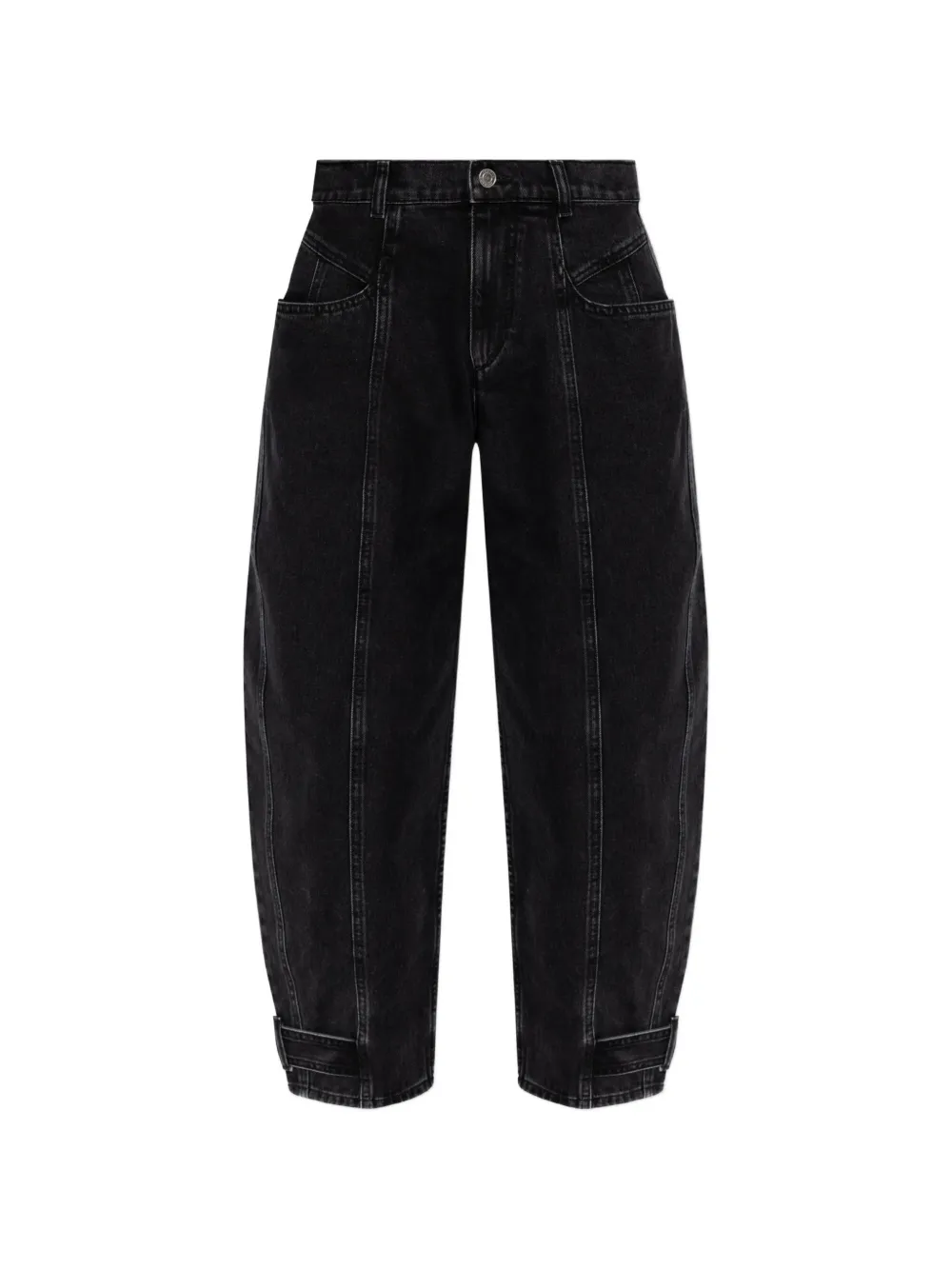 ISABEL MARANT Leja Jeans mit Einsätzen - Schwarz