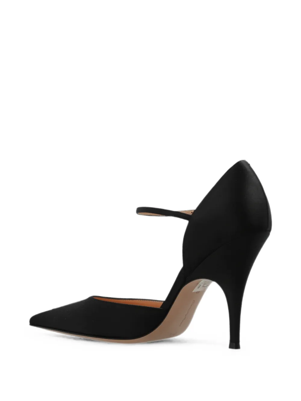 Gianvito Rossi Sofia satijnen pumps Zwart