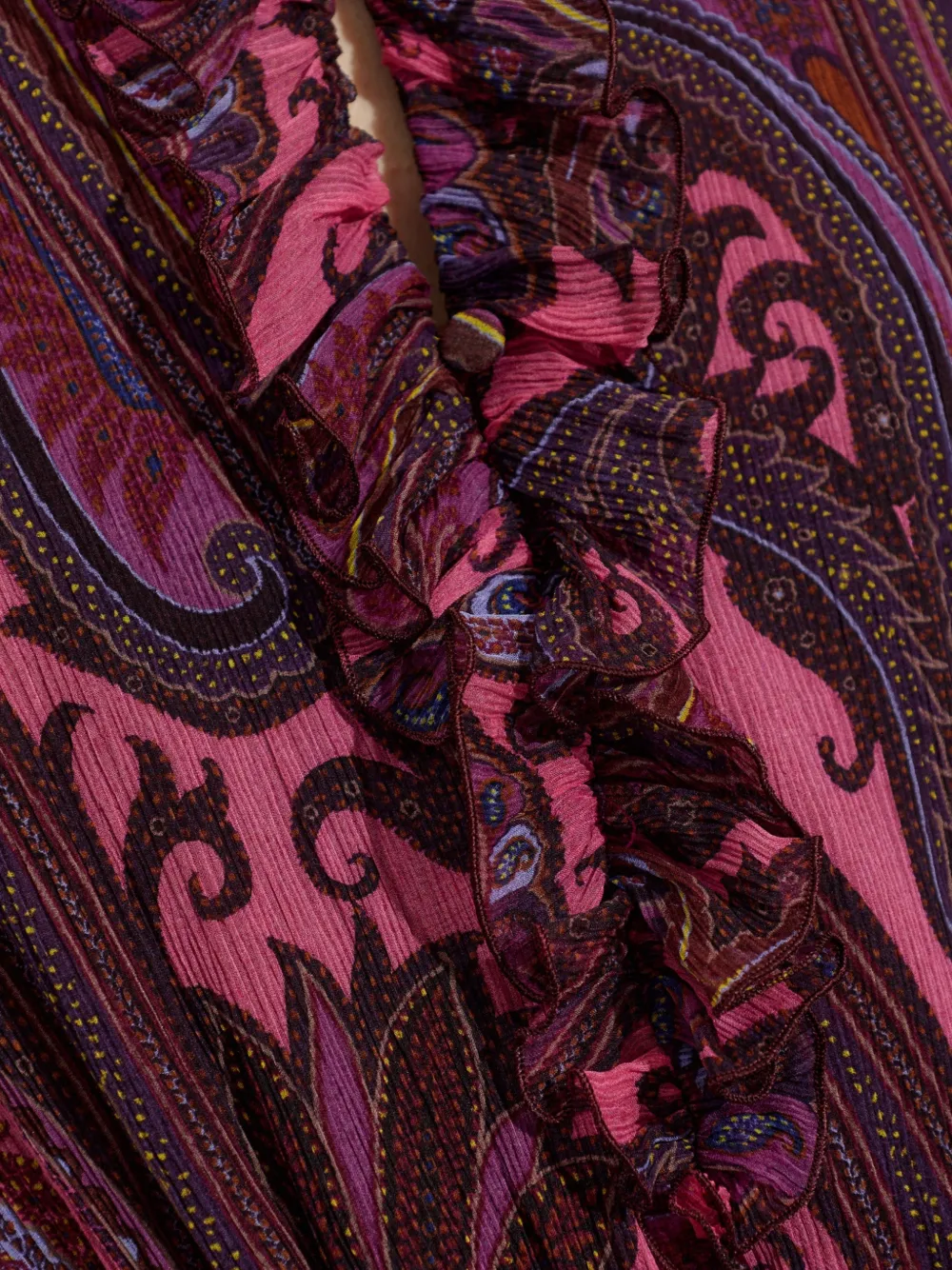 ETRO Asymmetrische mini-jurk met paisley-print Rood