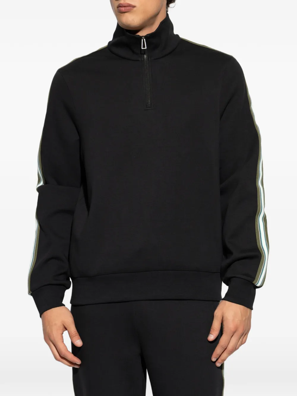PS Paul Smith Sweater met korte rits Zwart