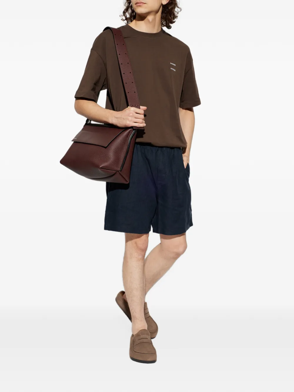 SAMSOE Sajabari shorts met elastische taille Blauw