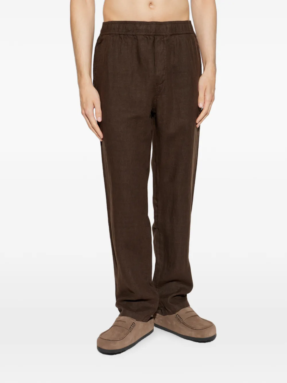 SAMSOE Sajabari broek met elastische taille Bruin