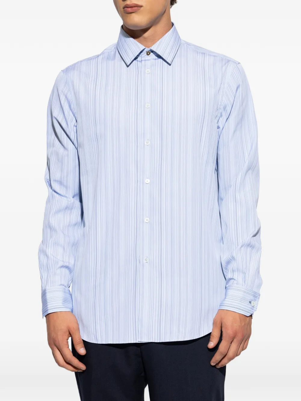 Paul Smith Gestreept overhemd Blauw