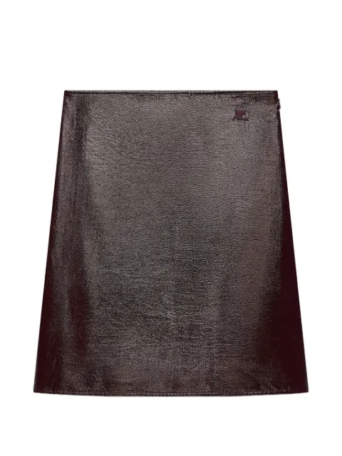 Courrèges vinyl skirt
