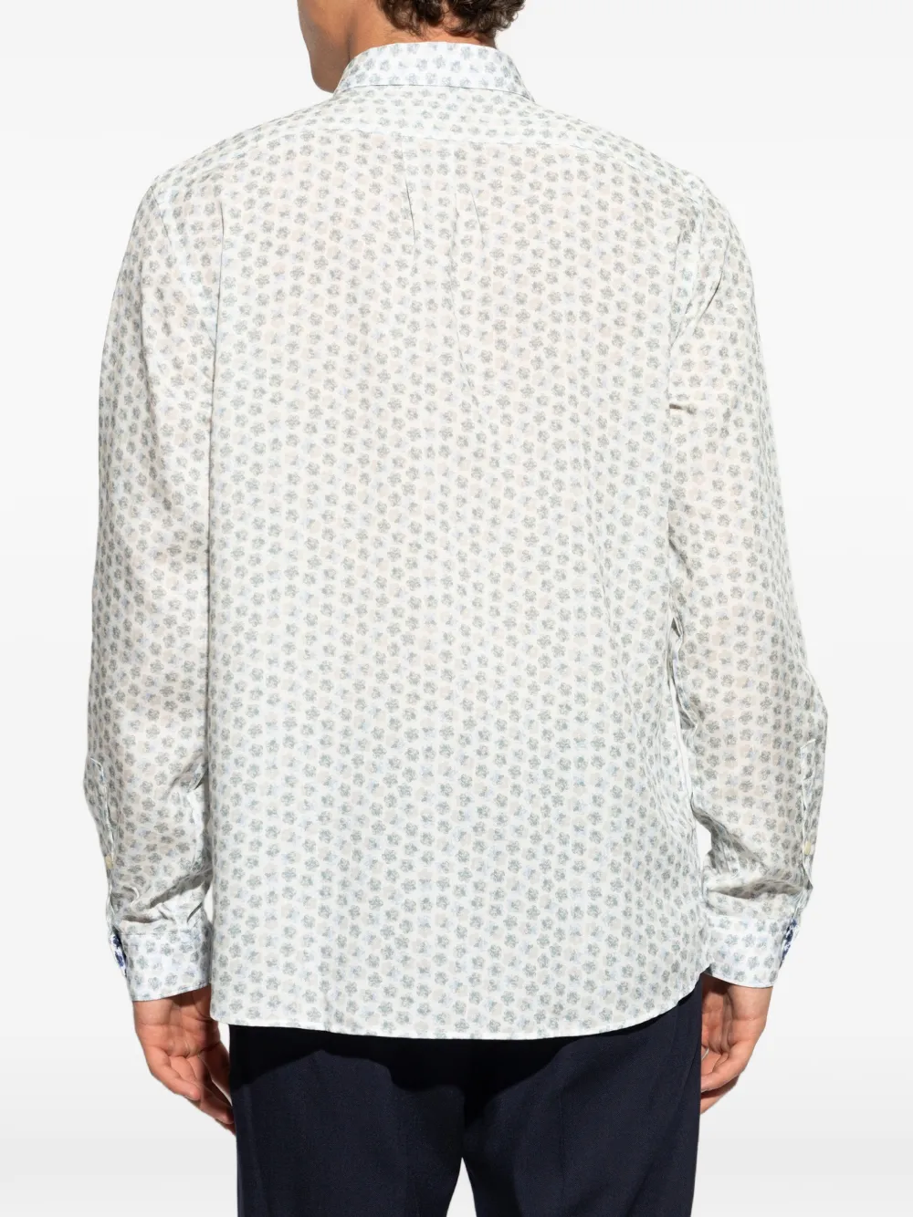 PS Paul Smith Overhemd met bloemenprint Wit
