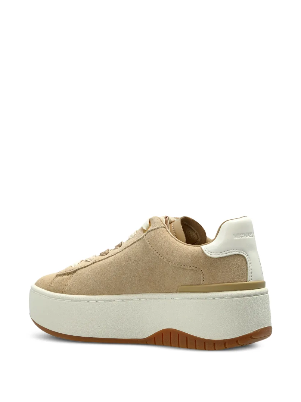 Michael Kors Dottie perforated-logo low-top sneakers Beige