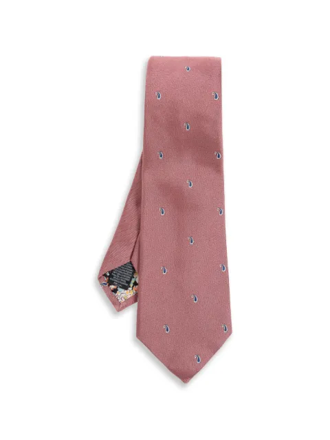 Paul Smith corbata con bordado de cachemira