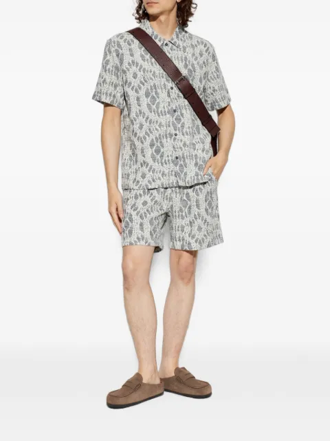 SAMSOE SAMSOE Sajabari jacquard-patterned shorts