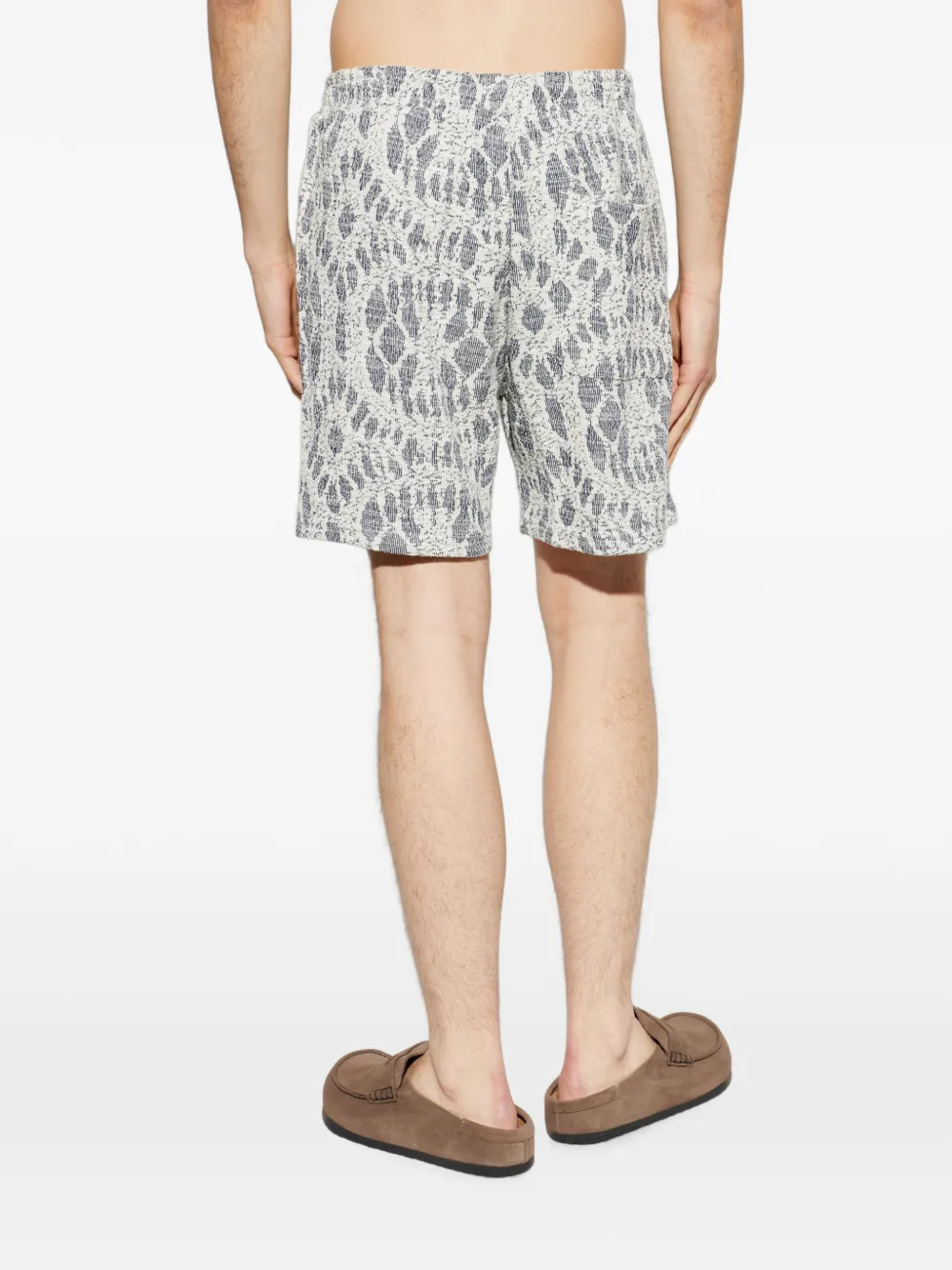 SAMSOE Sajabari shorts met jacquard Beige