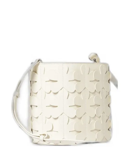 MeimeiJ floral-appliqué leather bucket bag