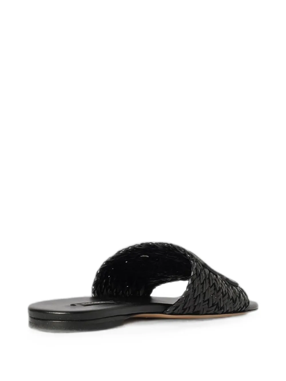 Casadei Ischia woven leather sandals Zwart