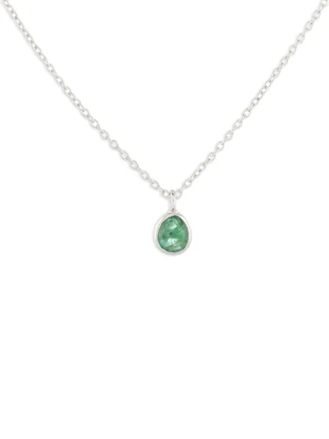 AUREE JEWELLERY collar Manhattan mini con esmeralda
