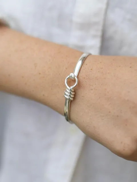 AUREE JEWELLERY Bayswater rope-detail bangle