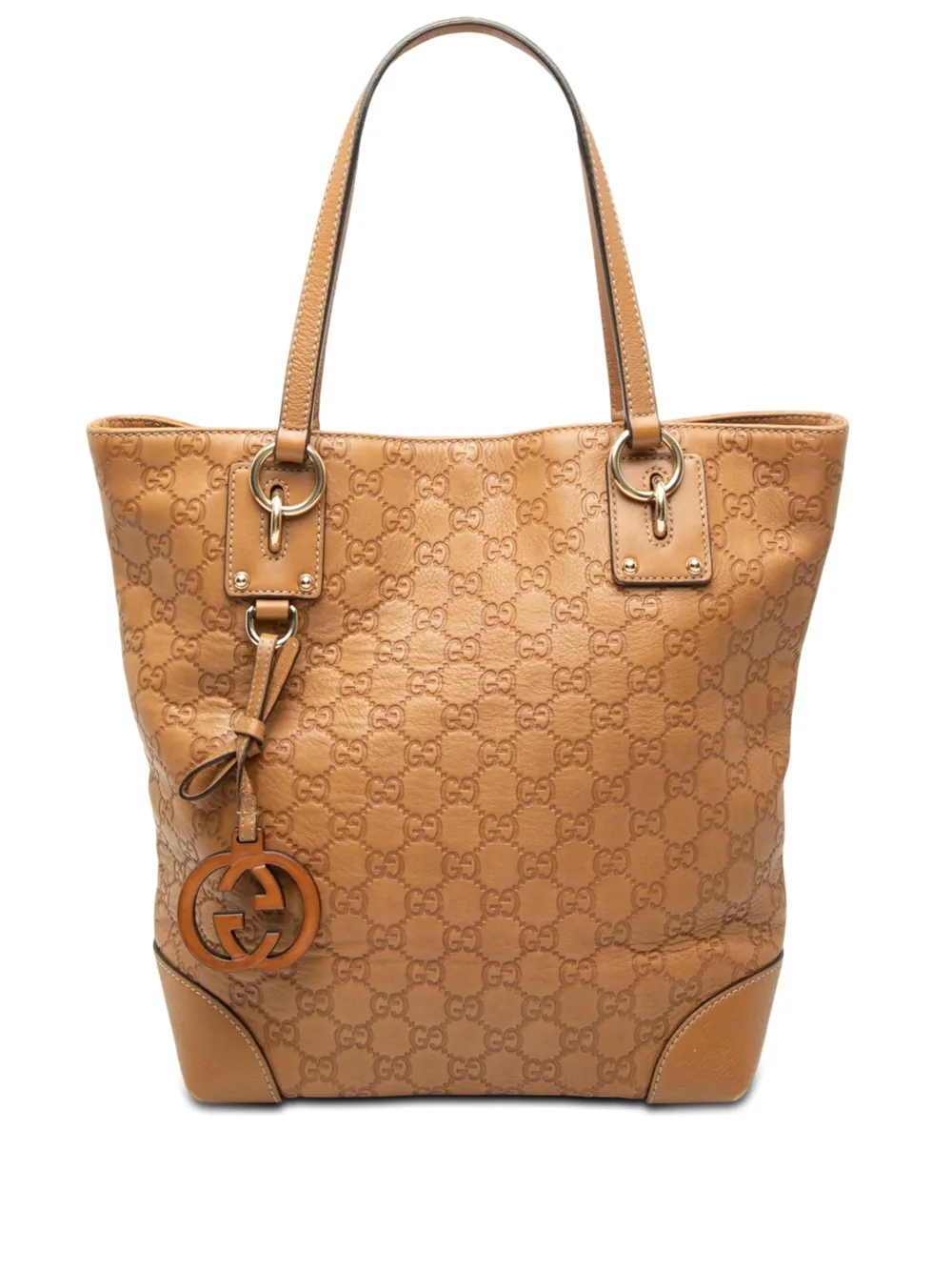 Gucci Pre-Owned Borsa tote Guccissima GG Charm media 2000-2015 - Marrone