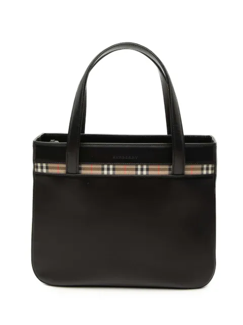 Burberry Pre-Owned 2000-2017 House Check Trimmed Leather handbag