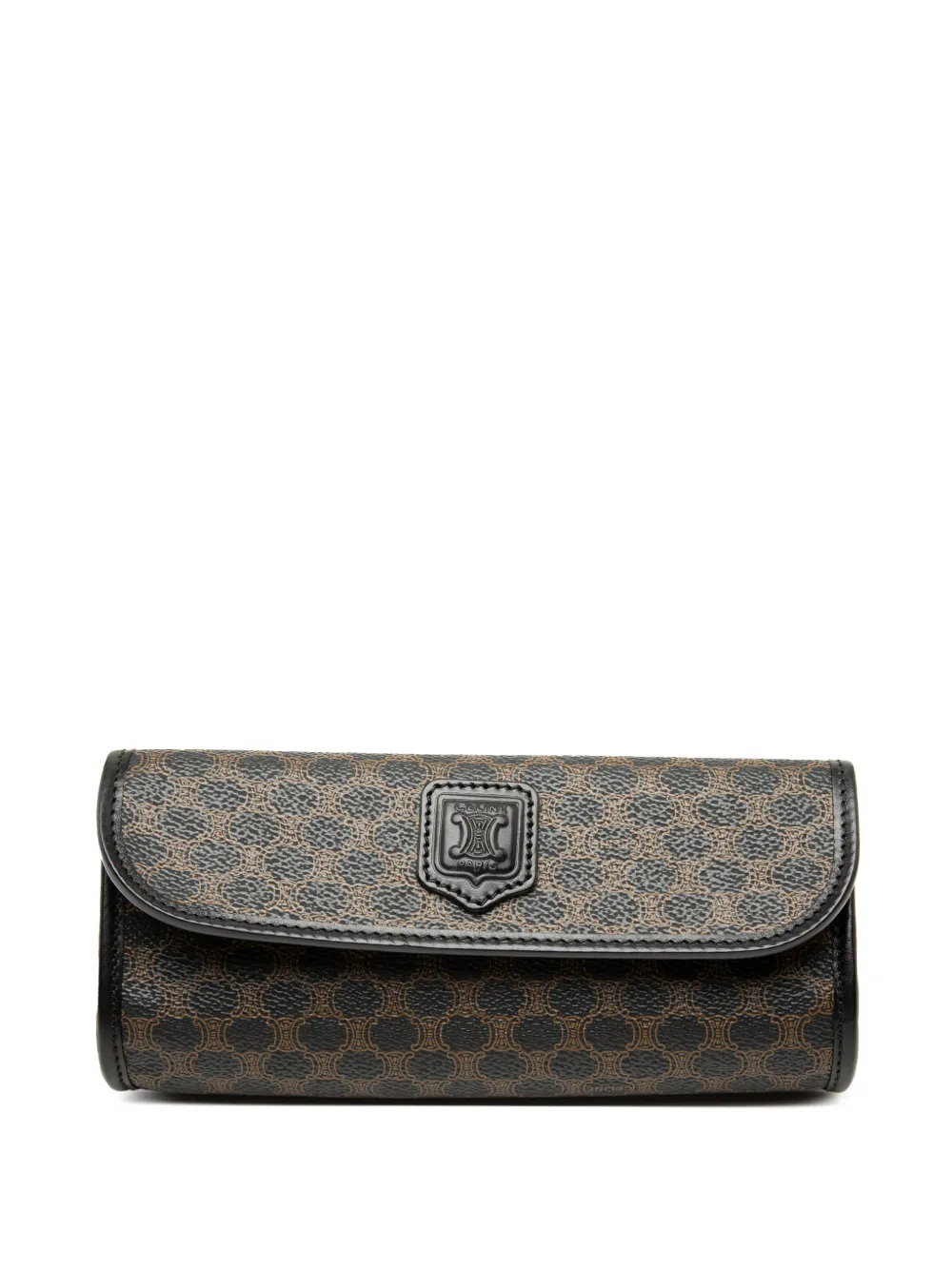 Celine Pre-Owned Clutch in tela cerata Macadam 1998 - Nero