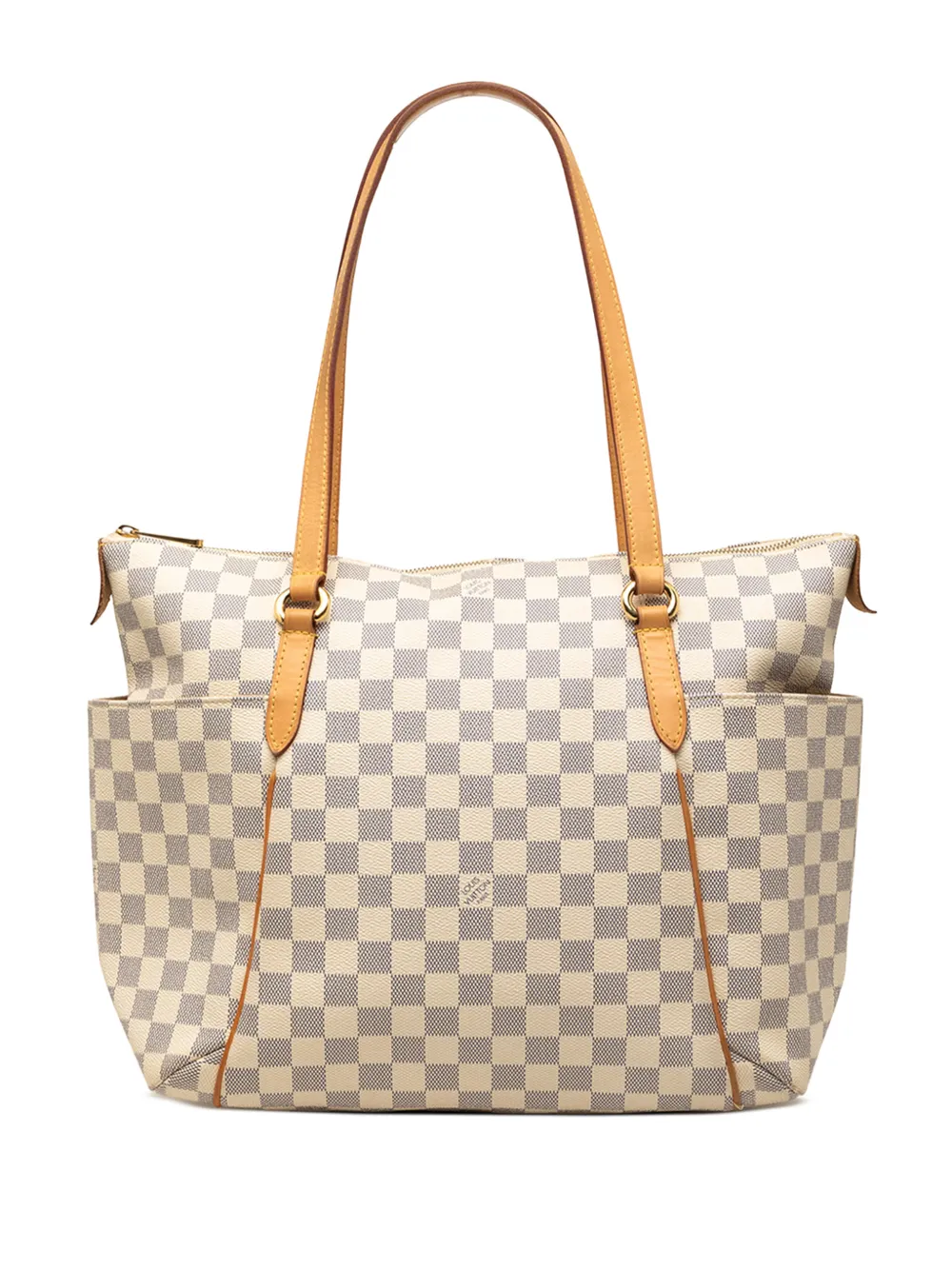 Louis Vuitton Pre-Owned Borsa tote Totally MM in tela Damier Azur 2009 - Bianco
