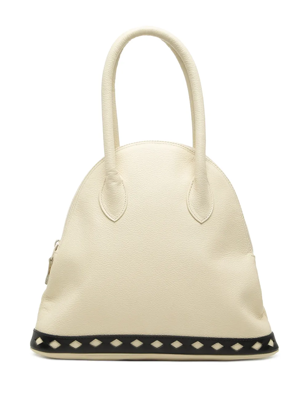 Saint Laurent Pre-Owned 20th Century Dome Handtasche mit Diamantensteppung - Weiß