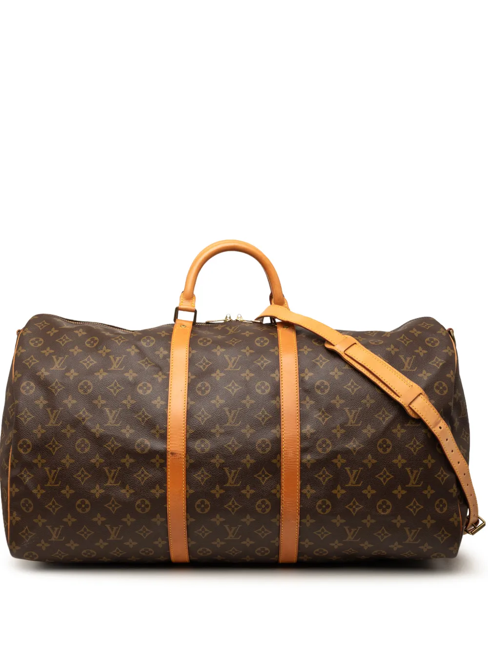 Louis Vuitton Pre-Owned 1992 Monogram Keepall Bandouliere Reisetasche 60cm - Braun