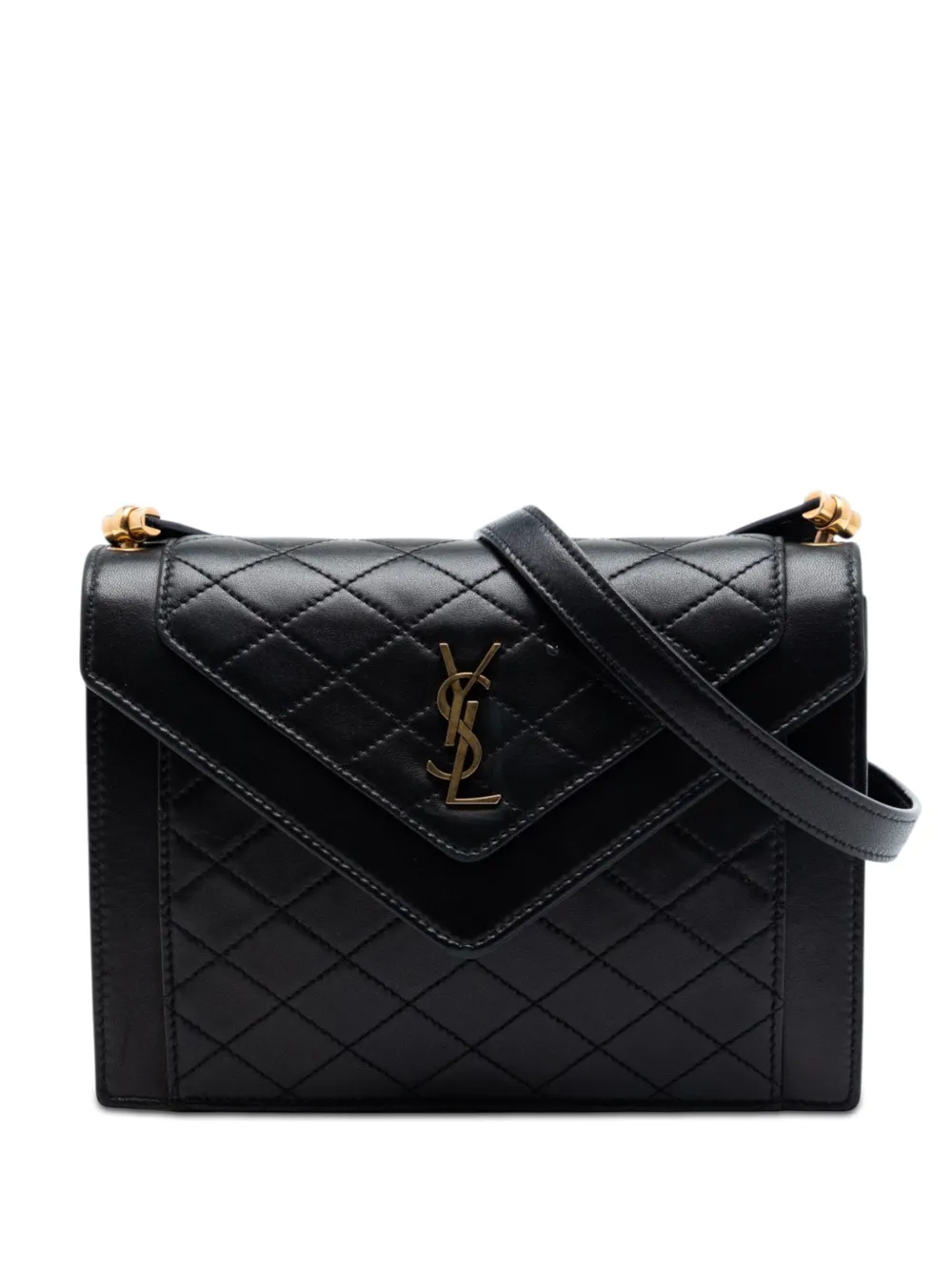 Saint Laurent Pre-Owned 2022 mini Gaby Stepptasche mit Monogramm - Schwarz