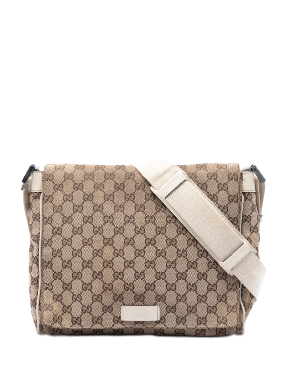 Gucci Pre-Owned Borsa a tracolla in tela GG 2016-2026 - Bianco