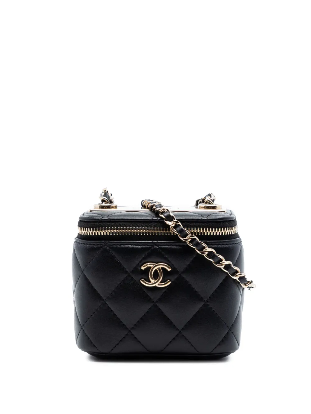 CHANEL Pre-Owned Trousse make up Trendy CC in pelle di agnello 2020 - Nero