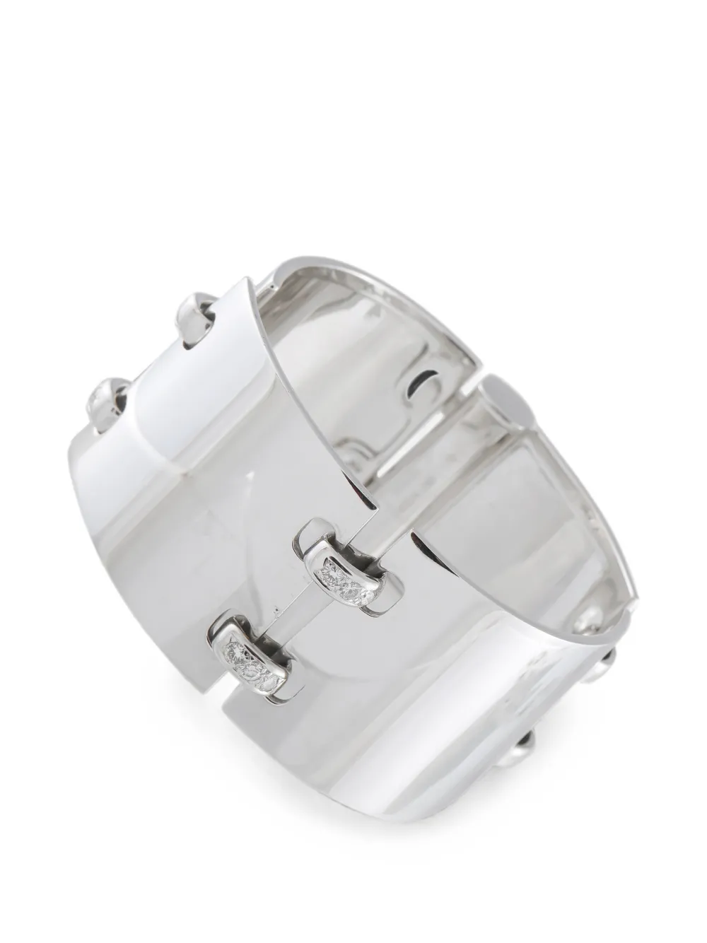 Hermès Pre-Owned diamond cuff bracelet - Argento