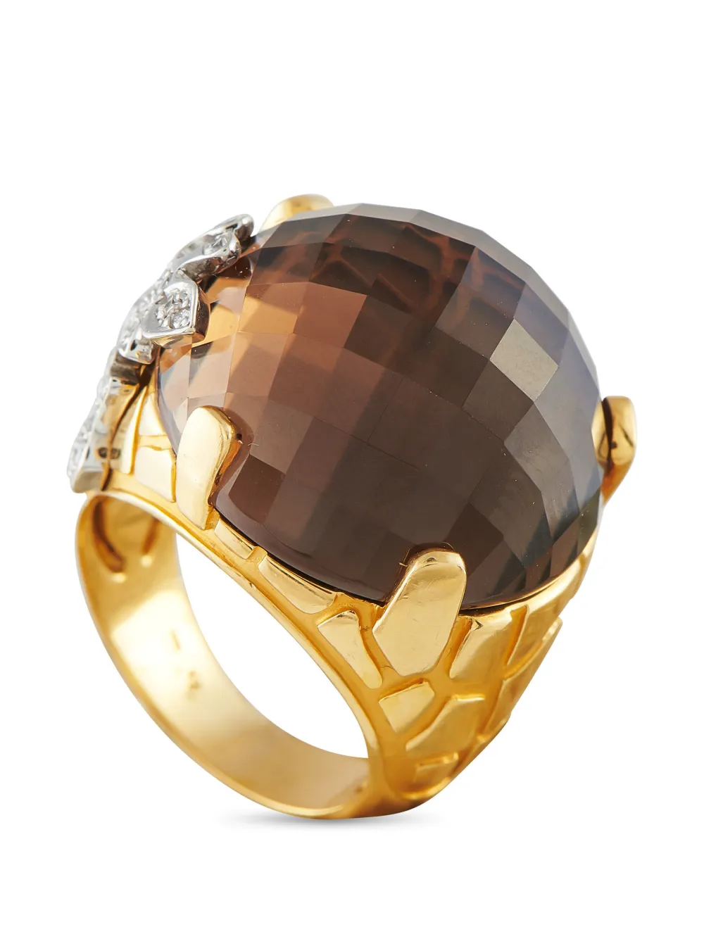 Carrera Y Carrera Giraffe smoky quartz and diamond ring - Oro