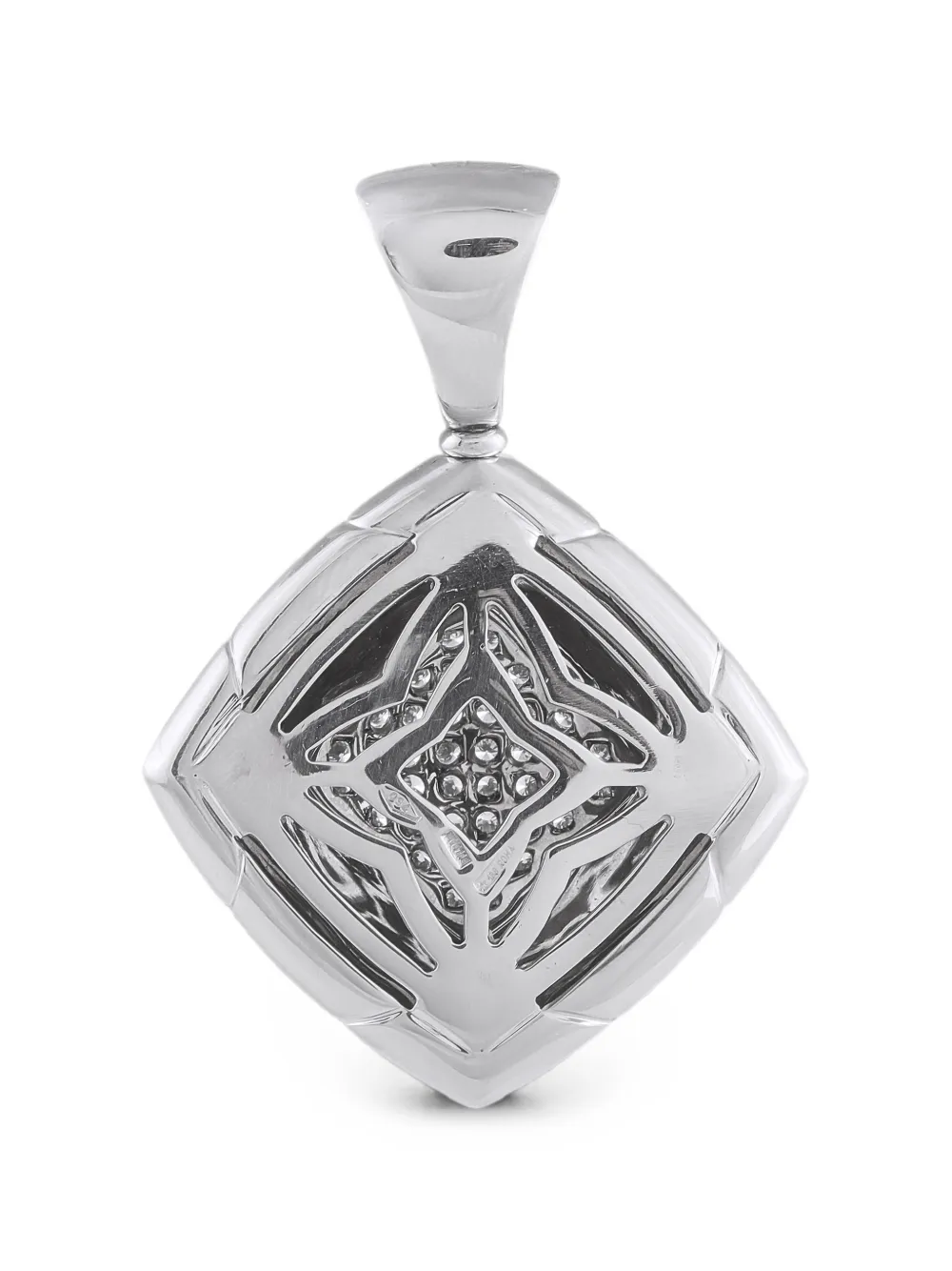 Bvlgari Pre-Owned Pyramid diamond pendant - Argento