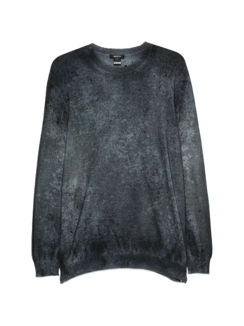 Avant Toi distressed-effect acid-wash sweater