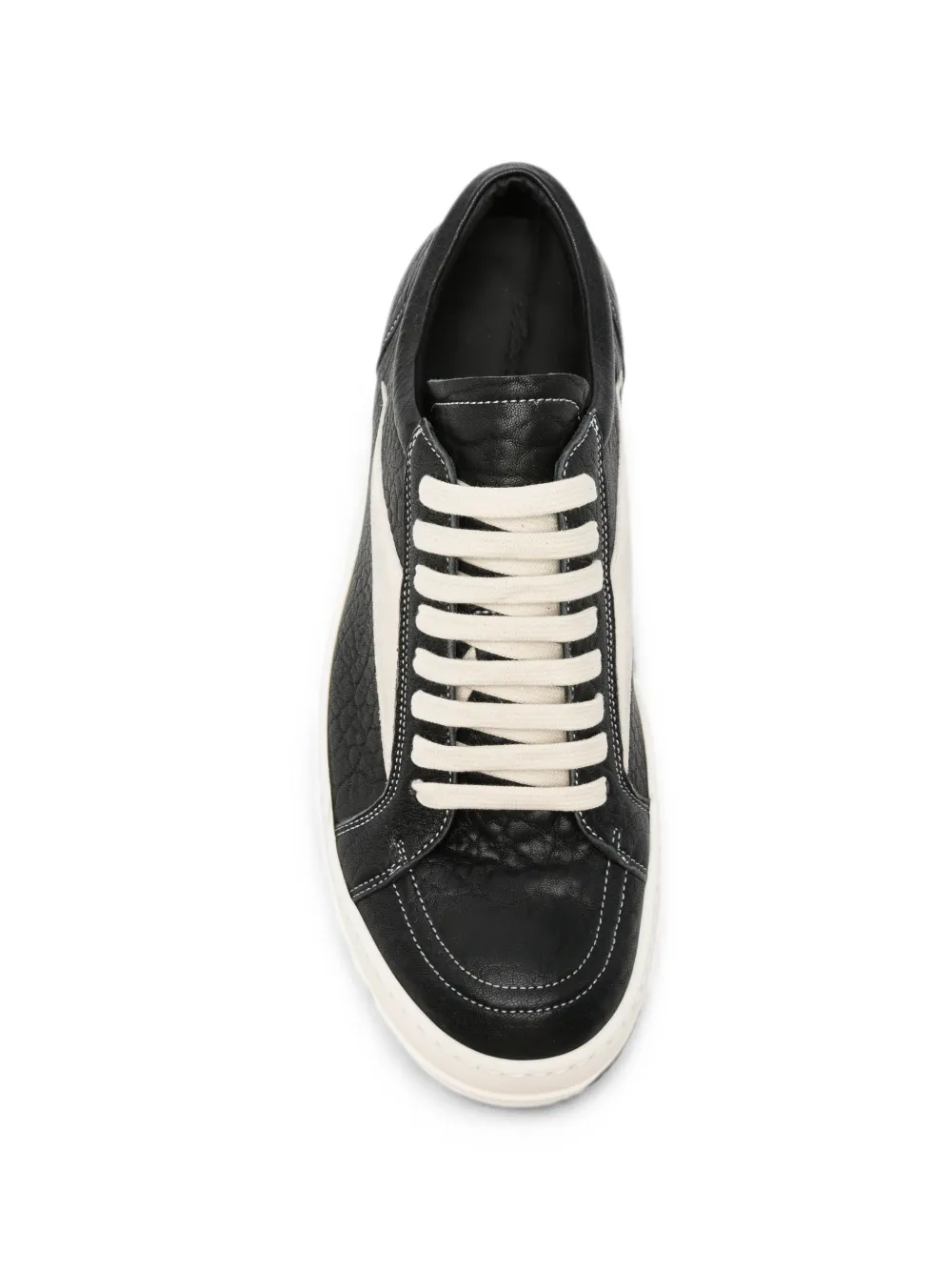 Rick Owens leather sneakers Zwart