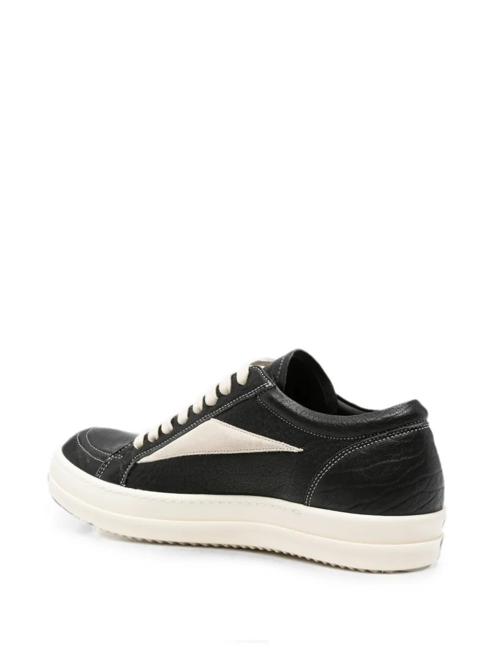 Rick Owens leather sneakers Zwart