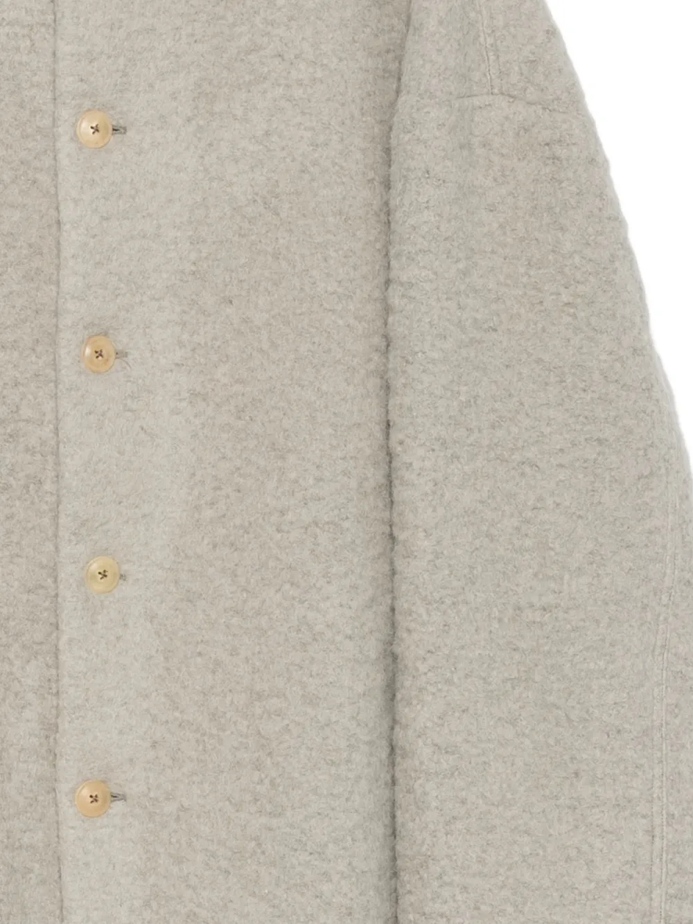 Rick Owens Brad wollen button-up jas Grijs