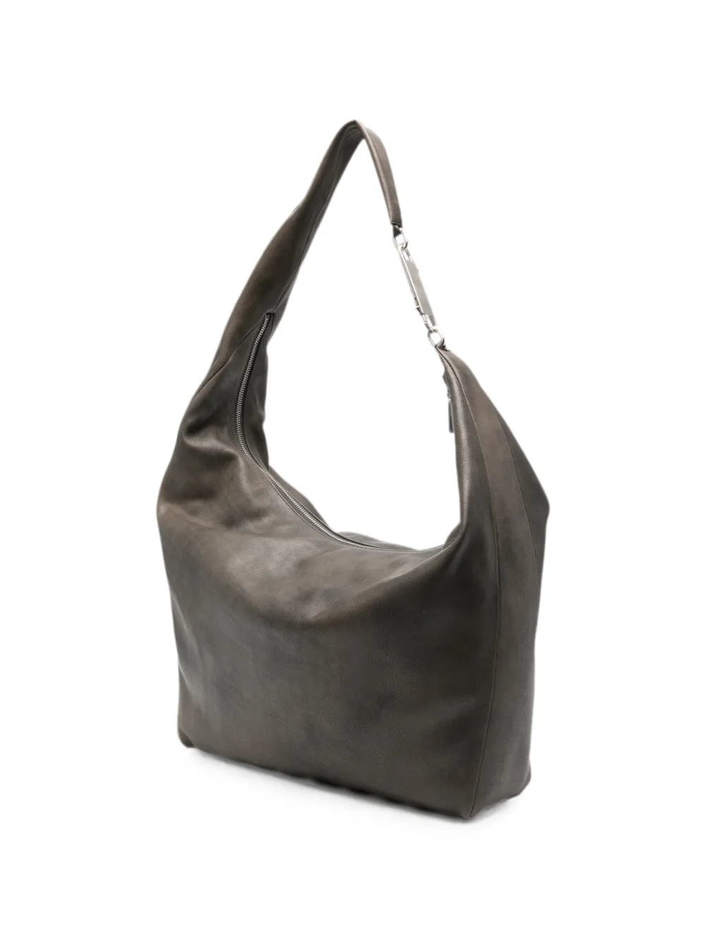 Rick Owens Gemini oversized schoudertas van bewerkt leer Grijs