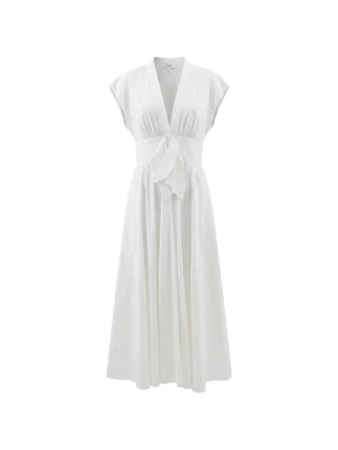 Alaïa vestido midi con detalle de moño
