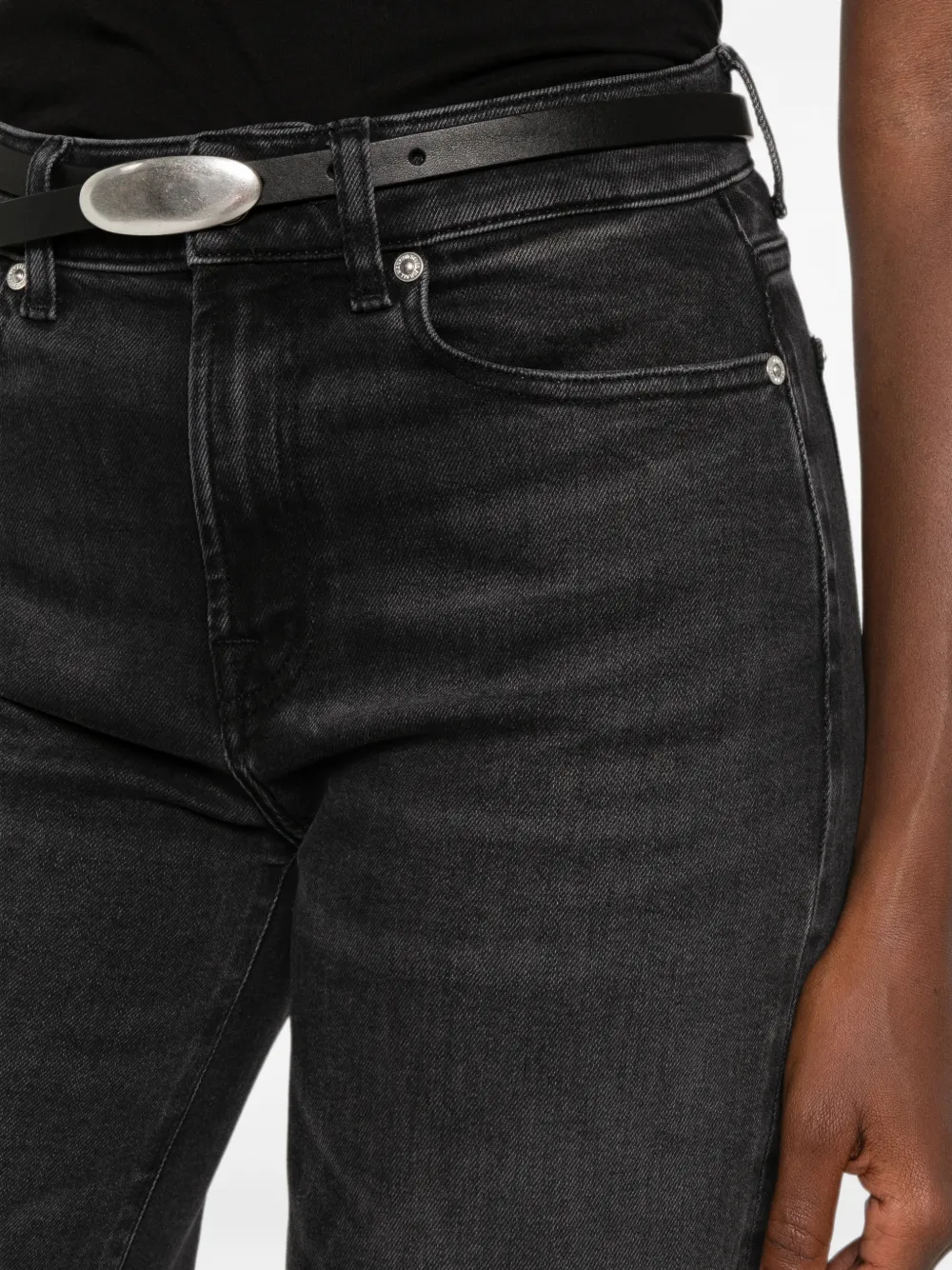7 For All Mankind Lotta jeans met wijde pijpen en vervaagd effect Grijs