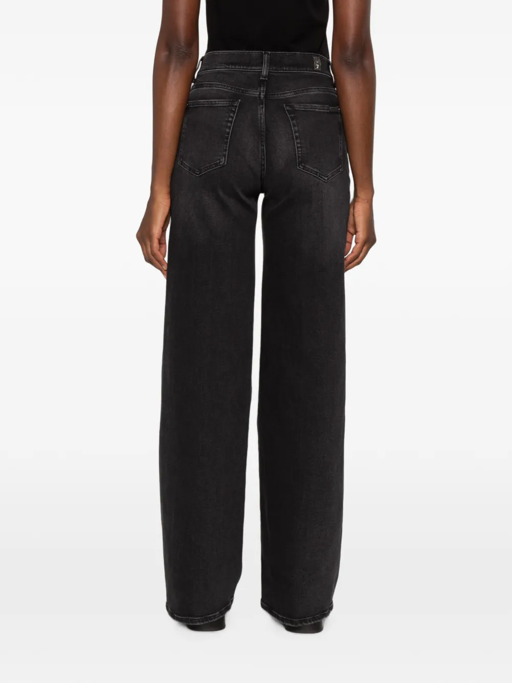 7 For All Mankind Lotta jeans met wijde pijpen en vervaagd effect Grijs