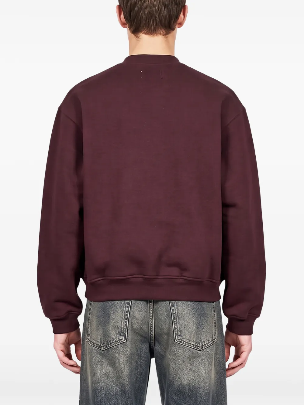 Magliano button-placket sweatshirt Paars