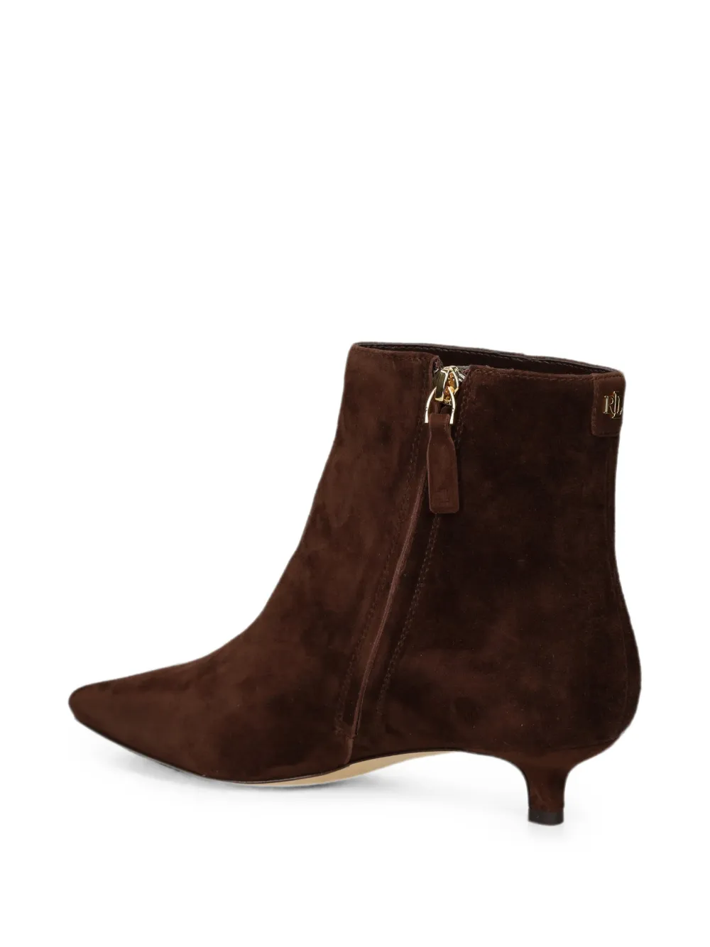 Lauren Ralph Lauren FRNCSA suede pointed-toe ankle boots Bruin