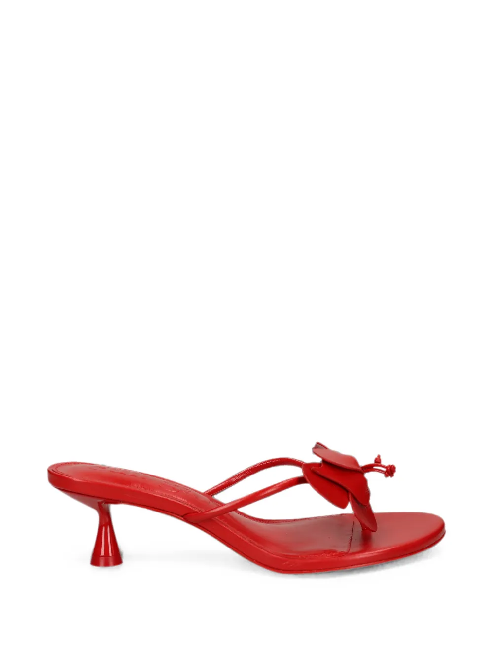 Cult Gaia floral-detail kitten-heel sandals Rood