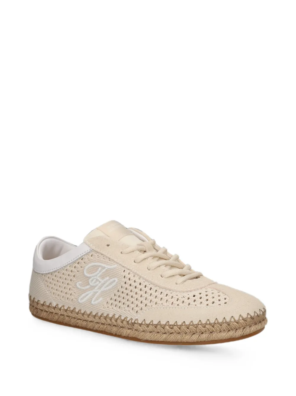 Tommy Hilfiger Espadrilles met geperforeerde details Beige